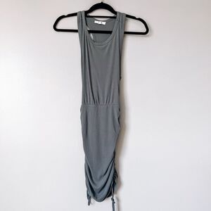 BB Dakota Steve Madden Ribbed Green Sleeveless Bodycon Dress Size Small